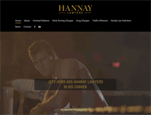 Tablet Screenshot of hannaylawyers.com.au